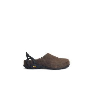 Roa Hiking 'Fedaia' Slippers In Mole Leather Blend Sherpa Men